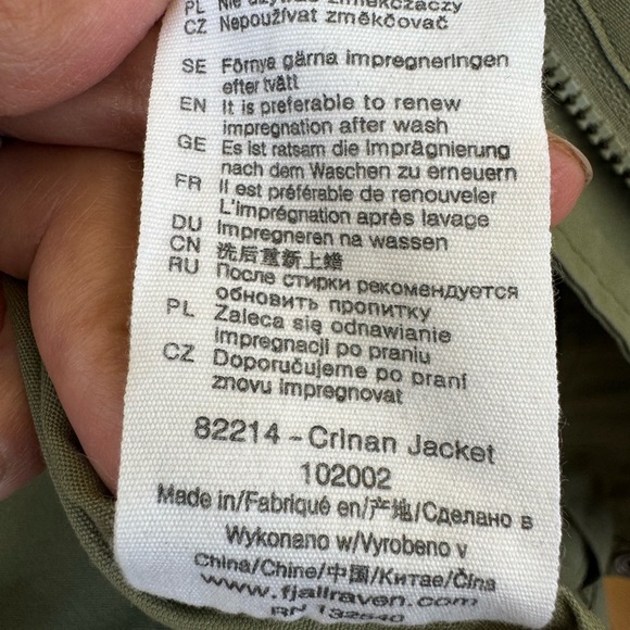 Fjallraven Green Crinan Jacket size XXS - Picture 4 of 4